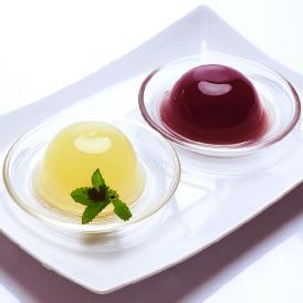岡山県産果実100％とろけるような濃質食感 清水白桃・ピオーネジュレ9個入