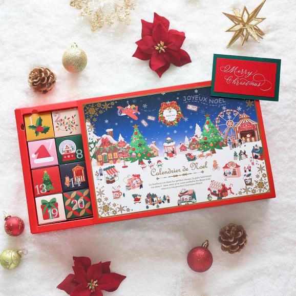 【数量限定】クリスマスカレンダー キューブラスク24個入06