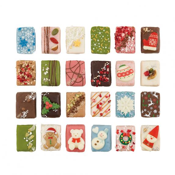 数量限定】クリスマスカレンダー キューブラスク24個入｜CAFE OHZANの