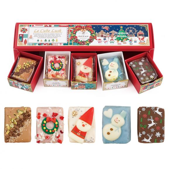 【数量限定/クリスマス】キューブラスク5個入 ジョワイユノエル02
