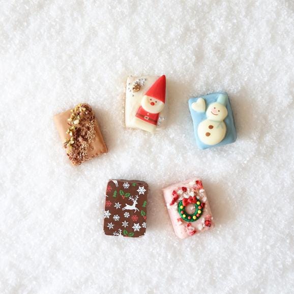 【数量限定/クリスマス】キューブラスク5個入 ジョワイユノエル06