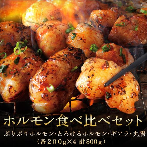ふたごのホルモン食べ比べセット 極上ホルモン合計800g 送料無料 ふたごのホルモン食べ比べセット 極上ホルモン合計800g 送料無料