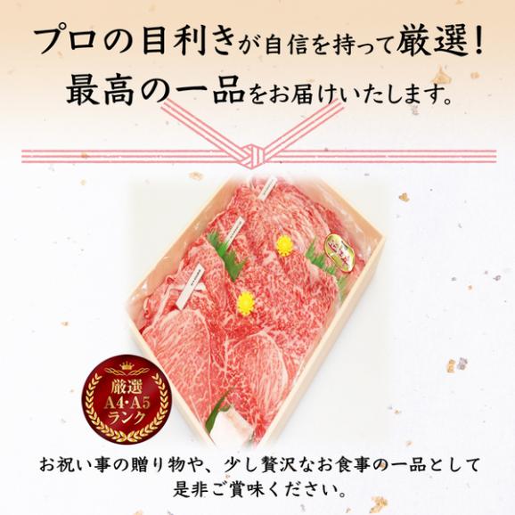 【送料無料】近江牛　贅沢食べ比べセットA（すき焼き用、カルビ・ロース・モモ）06