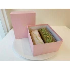 大切な方への贈り物に、京都抹茶とレモンスイートの2本セット、濃厚、しっとりしたパウンドケーキです。