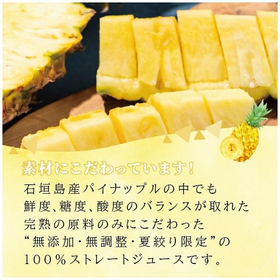 贈り物に最適、石垣島産パイナップル１００%使用のジュース02