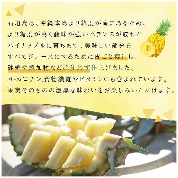 贈り物に最適、石垣島産パイナップル１００%使用のジュース03