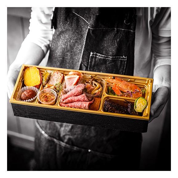 神戸 岡本 「マスターピース」 令和八年 新春 御節  一段重 フレンチ 生 おせち 『ロザージュ』 全 10品 送料無料 洋風 2026 1名様盛り03