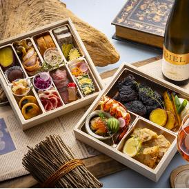 神戸 岡本 「マスターピース」 令和８年 新春 御節 木箱 二段重 フレンチ 生 おせち 『ソレイユ』 全 17品 送料無料 洋風 2026