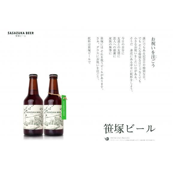 【送料込】笹塚ビール　グラス入セット ビール4本＆グラス2個05