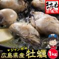 ★10％OFFクーポン配布中★ぷりっぷり♪ジャンボ広島県産 牡蠣1kg(加熱用)【貝/かき/カキ/カキ鍋/海鮮/BBQ/ギフト/父の日/御中元/送料無料/ますよね】