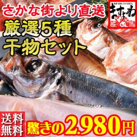 【日本海さかな街実店舗限定 干物5種セット】魚の宝庫 日本海さかな街のますよね実店舗より、店舗販売限定の干物セットをお届けします※店舗より直送の為、同梱不可