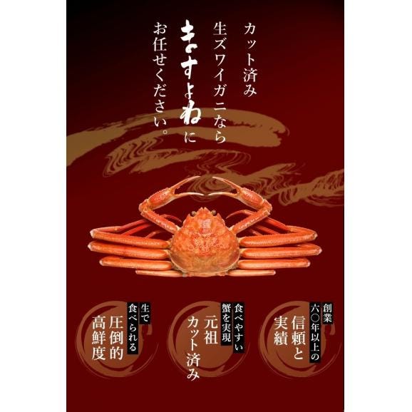 ＼父の日ギフトにおすすめ／【商標登録かに伝説】生食可 元祖 カット済み 生本ずわい蟹 中盛り600g(約2人前)【蟹/かに/カニ/ズワイガニ/BBQ/父の日/お中元/ギフト/送料無料/ますよね】02