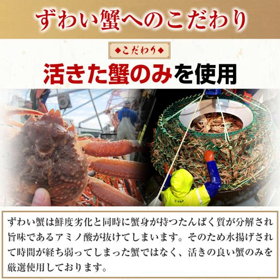 旨茹で＆殻むき簡単！特殊カット済み茹で本ズワイ蟹 中盛り600g（総重量800g)【ボイルずわい蟹/ずわいかに/ずわい蟹/ズワイガニ/お中元/ギフト/ますよね/送料無料】04