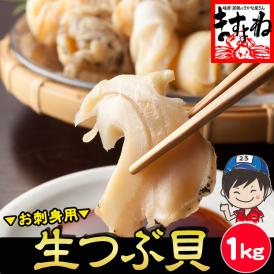 ★2000円OFFクーポン配布中★【お刺身OK】大粒 生つぶ貝(むき身) 1kg(約500g×2袋)【BBQ/貝/ツブ貝/ツブガイ/ツブカイ/つぶかい/粒貝/海鮮/母の日/ギフト/送料無料/ますよね】