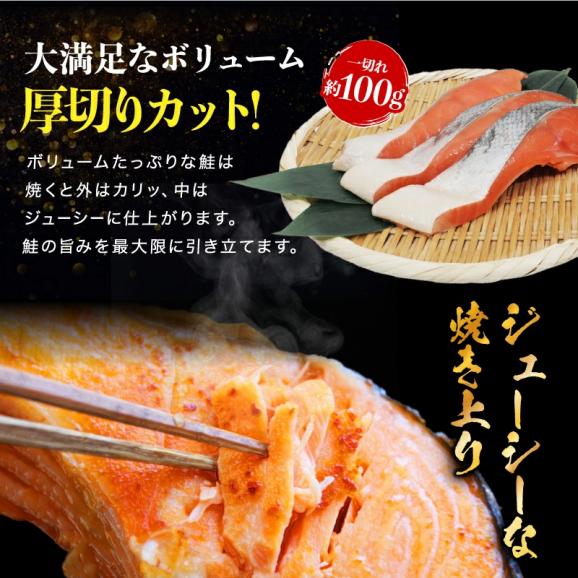 訳あり 厚切り 銀鮭切り身 10切れ(1kg前後) 甘塩仕立て【さけ/サケ/しゃけ/切身/焼魚/お弁当/冷凍食品/訳有/送料無料/ますよね】04