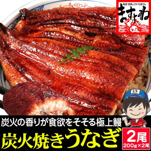 本格 炭火焼き 我が家のうなぎ蒲焼き 400g(約200g&times;2尾)[中国産] (タレ･山椒付) HACCP管理【鰻/ウナギ/ギフト/お中元/送料無料/ますよね】01