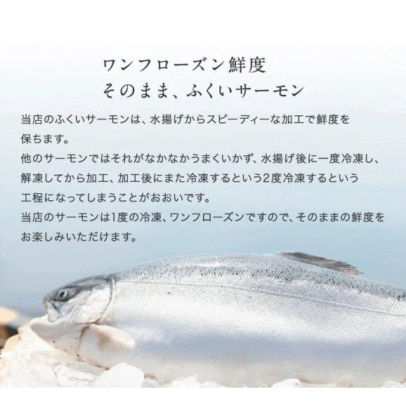 《期間限定セール》ふくいサーモン100％使用！サーモンお刺身セット 600g～700g 福井ブランド【刺身/寿司/サラダ/鮭/さけ/サケ/ギフト/送料無料/ますよね】04