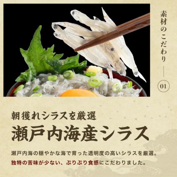 ＼お中元ギフトにおすすめ／瀬戸内海産 生しらす 500g(100g×5パック) 無添加 朝獲れ【シラス/しらす/お取り寄せ/お中元/ギフト/送料無料/ますよね】02