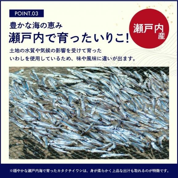無添加 無着色 瀬戸内産 そのまま食べる！いりこ 180g カタクチイワシ【煮干し/出汁/いりこだし/おやつ/メール便/送料無料/ますよね】02