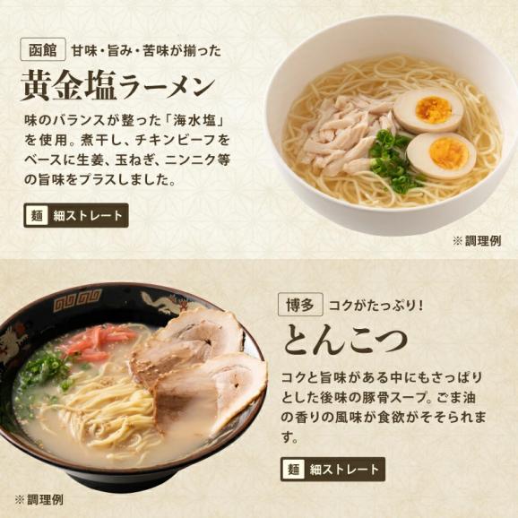 【全国ご当地ラーメンセット】5種類から選べる人気ラーメン詰め合わせ 6食セット[味噌･醤油･塩･豚骨･魚介系]【メール便/送料無料/ますよね】04