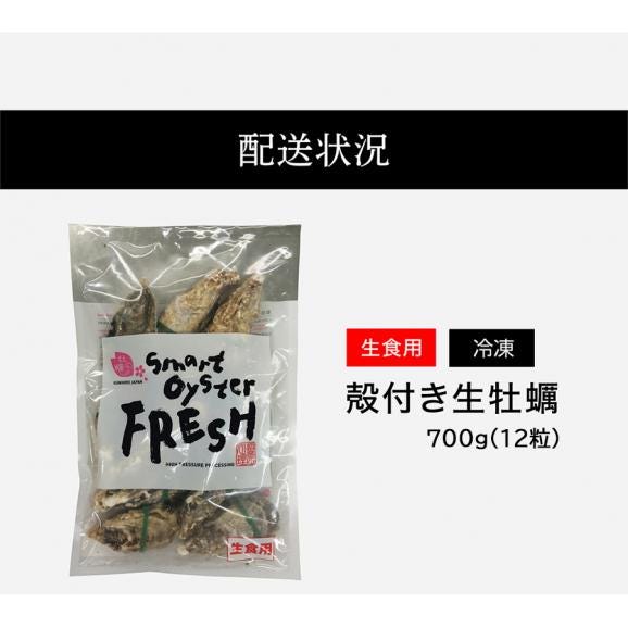 【お刺身OK】兵庫県室津産 殻付き牡蠣 700g前後(約12粒入) 高圧処理済みで簡単殻むき ※同梱不可【送料無料/貝/かき/カキ/生牡蠣/生かき/生ガキ/ギフト/お中元/BBQ/ますよね】06