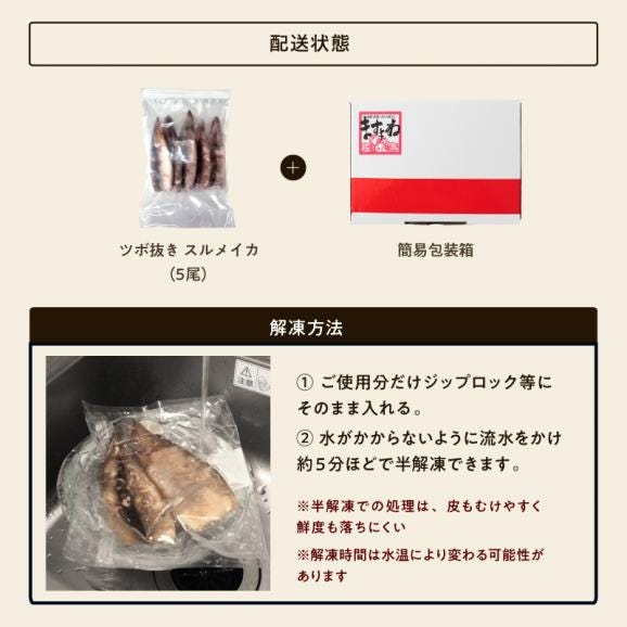 ＼新登場／ツボ抜き するめいか 5杯 下処理済み 加熱用【BBQ/スルメイカ/烏賊/イカ/いか/丸ごとイカ/焼きイカ/ギフト/お歳暮/送料無料/ますよね】06