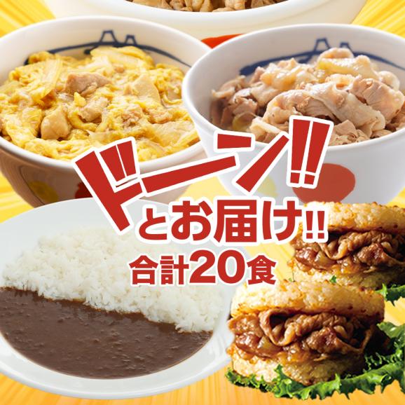 定番丼食べ比べセット5種20食(親子丼、豚めし、米国産牛めしの具、ｵﾘｼﾞﾅﾙｶﾚｰ、牛めしﾊﾞｰｶﾞｰ各4食)03