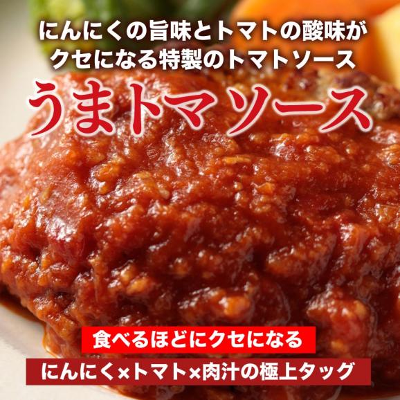 松屋 公式 うまトマハンバーグ12食 ハンバーグ トマト にんにく トマトソース 簡単調理 牛肉 肉 食事 おつまみ お取り寄せ レンジ 非常食 ご飯のお供 セール 半額04