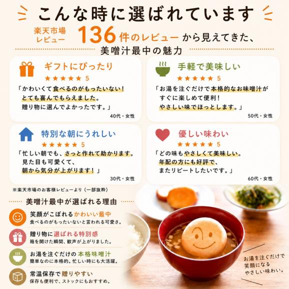 味噌汁専門店 美噌元 美噌汁最中 6個 ギフト フリーズドライ味噌汁03