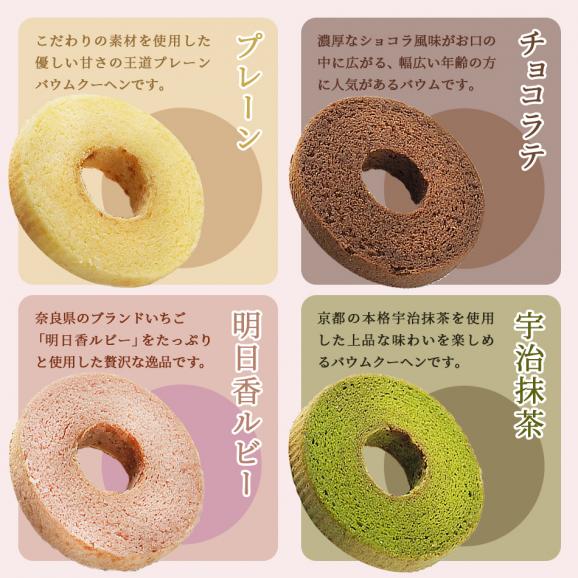 MIYABI'S バウムクーヘンカット4種類詰め合わせ やさしい自然な甘さ、ふわふわしっとり食感のバームクーヘン送料無料 メール便 他商品と同梱不可 ギフト包装不可 日 時指定不可 #8 100103