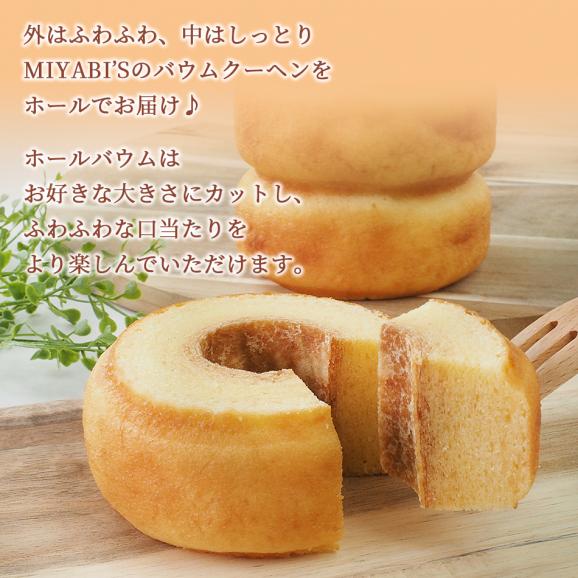 MIYABI'S バウムクーヘン【プレミアムバウム】　やさしい自然な甘さ、ふわふわしっとり食感のバームクーヘン母の日 父の日 【ギフト・贈答用にもおすすめ】 常温便　5001 #8 03