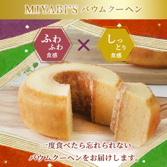 MIYABI'S バウムクーヘン【プレミアムバウム】　やさしい自然な甘さ、ふわふわしっとり食感のバームクーヘン母の日 父の日 【ギフト・贈答用にもおすすめ】 常温便　5001 #8 04
