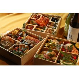 <ミシュラン掲載店>日本料理 百屋 “全て手作りにこだわった” 創作生おせち 特大3段重 全33品 5人前