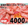 宮崎牛肩ロースオーダーカット　500ｇ