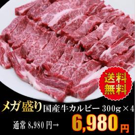 メガ盛り！国産牛カルビ1.2Kg【送料無料】焼肉/バーベキュー/BBQ/