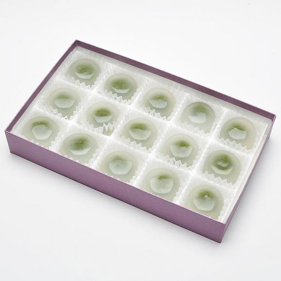 【送料無料】やぶきた茶あん水まんじゅう【15個箱入】02
