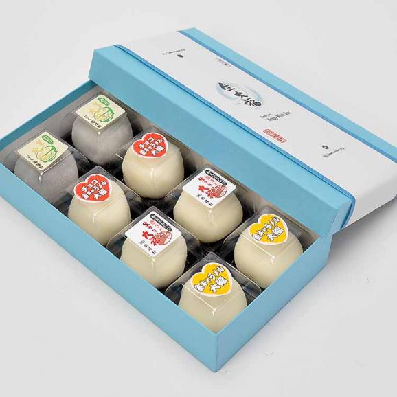 ホワイトデー【送料無料】マシュマロのようなフワフワ大福 チョコ・生キャラメル大福各2個/栗きんとん・抹茶クリーム大福各2個【合計8個入】04