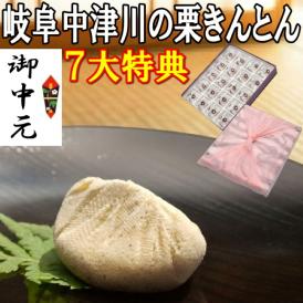 お中元ギフト【送料無料】岐阜中津川 本物の 栗きんとん20個入り