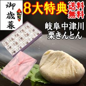 お歳暮 お年賀 【送料無料】 ギフト 岐阜中津川 本物の栗きんとん15個入り