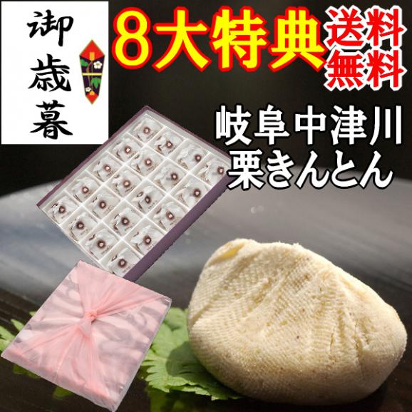 お歳暮 お年賀 【送料無料】 ギフト 岐阜中津川 本物の栗きんとん20個入り01