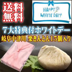 ホワイトデー【送料無料】岐阜中津川 本物の 栗きんとん15個入り