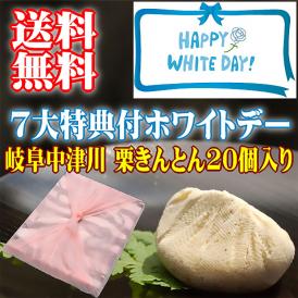 ホワイトデー【送料無料】岐阜中津川 本物の 栗きんとん20個入り