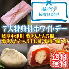 ホワイトデー【送料無料】 秘密のケンミンshowで紹介 栗きんとん入り干し柿 栗きんとん5個・栗柿5個入り