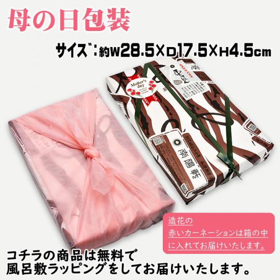 母の日【送料無料】栗きんとん15個入り プレゼント スイーツ 和菓子 花とスイーツ 以外 ギフト 造花の カーネーション ＆ 選べるメッセージーカード ＆ 風呂敷ラッピング06