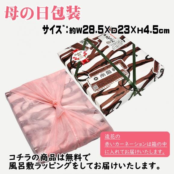 母の日【送料無料】栗きんとん20個入り プレゼント スイーツ 和菓子 花とスイーツ 以外 ギフト 造花の カーネーション ＆ 選べるメッセージーカード ＆ 風呂敷ラッピング06