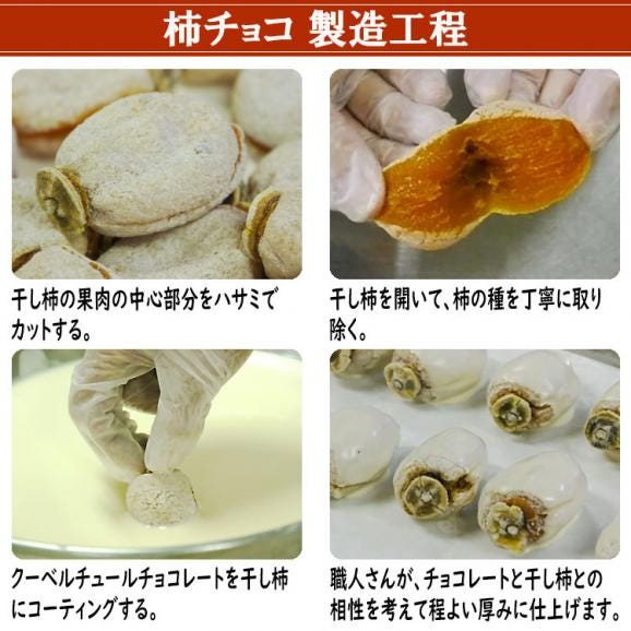 遅れてごめんね バレンタイン ☆プレミアム柿チョコ☆【1個箱入】最高級市田柿 ＆ 最高級クーベルチュールチョコレートがコラボレーション05