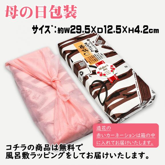 母の日【送料無料】栗きんとん5個・栗柿5個入り プレゼント 和菓子 花とスイーツ 以外 ギフト 造花のカーネーション ＆ 選べるメッセージーカード ＆ 風呂敷ラッピング06