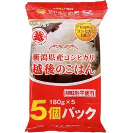 越後製菓 越後のごはんコシヒカリ パック 5食×4個