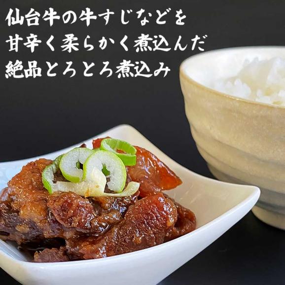 100％仙台牛使用の旨とろ煮 仙台牛最高級 A5ランク 肉のいとう謹製 旨とろ煮（200gｘ10個） [ 牛すじ煮込み 柔らか煮 仙台牛煮込み レトルト 常備食品 賞味期限 長期保存 常温保存 ご03