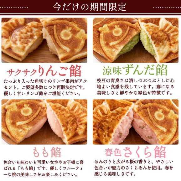たい焼き クロワッサンたい焼き 5種類選べる100匹セット（20匹&times;5種類） 06